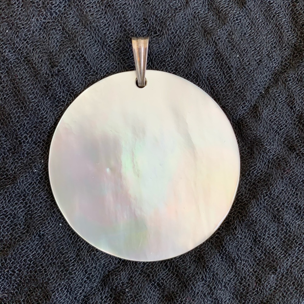 Mother of pearl necklace pendant.